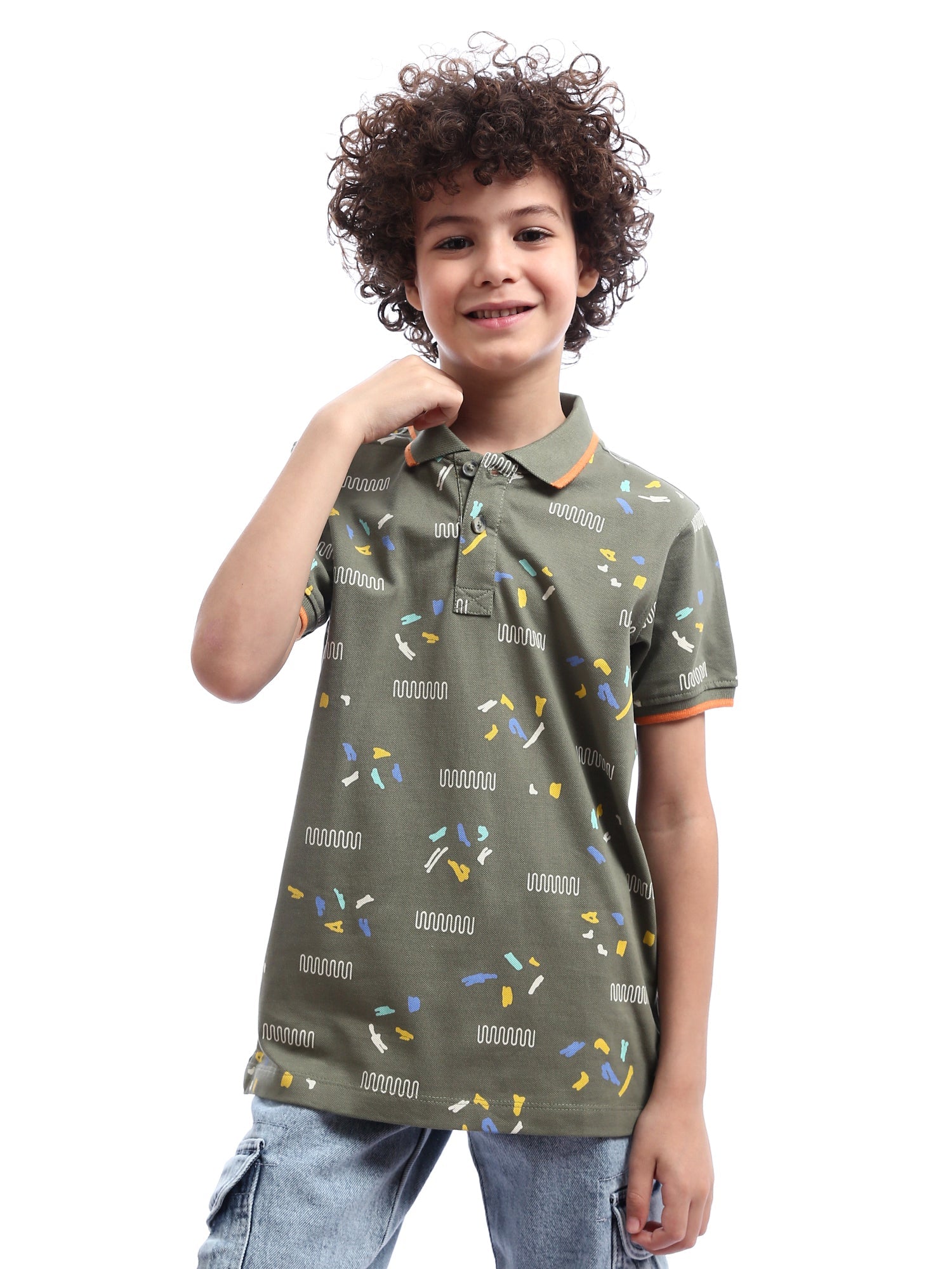 Polo enfant aux motifs ludiques et aux couleurs vives – POS24SAPR31293TB1
