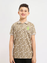 T-shirt polo pour enfants avec motifs modernes et logo distinctif - POS24SAPR31300TB1