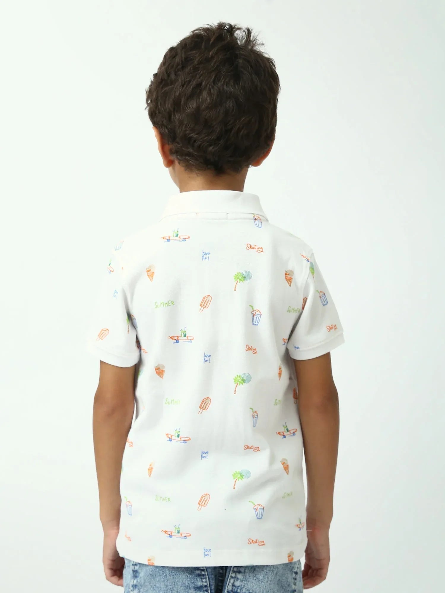 Polo garçon imprimé été – col polo, manches courtes - POS24SAPR75289MB1 - Justyol
