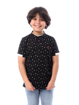 T-shirt polo pour garçon avec impressions distinctives - POS24SAPU31295TB1