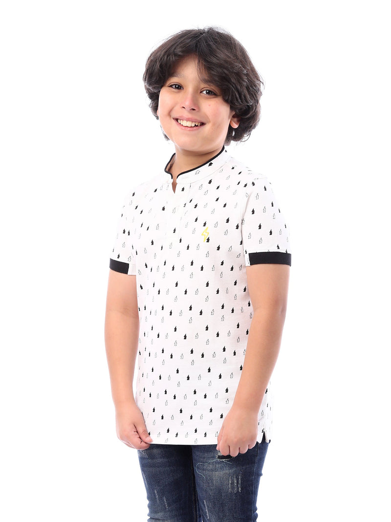 Polo garçon avec illustrations distinctives – POS24SAPU31295TB1