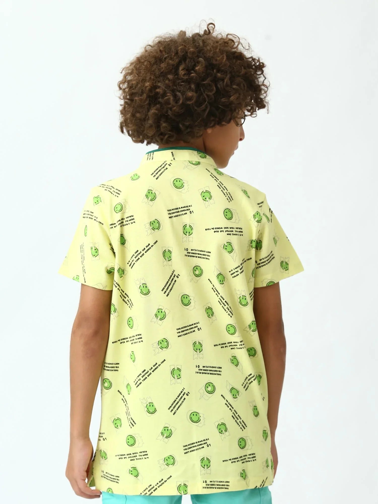 Polo ado garçon à motifs smiley – manches courtes - POS24SAPU75570MJ1 - Justyol