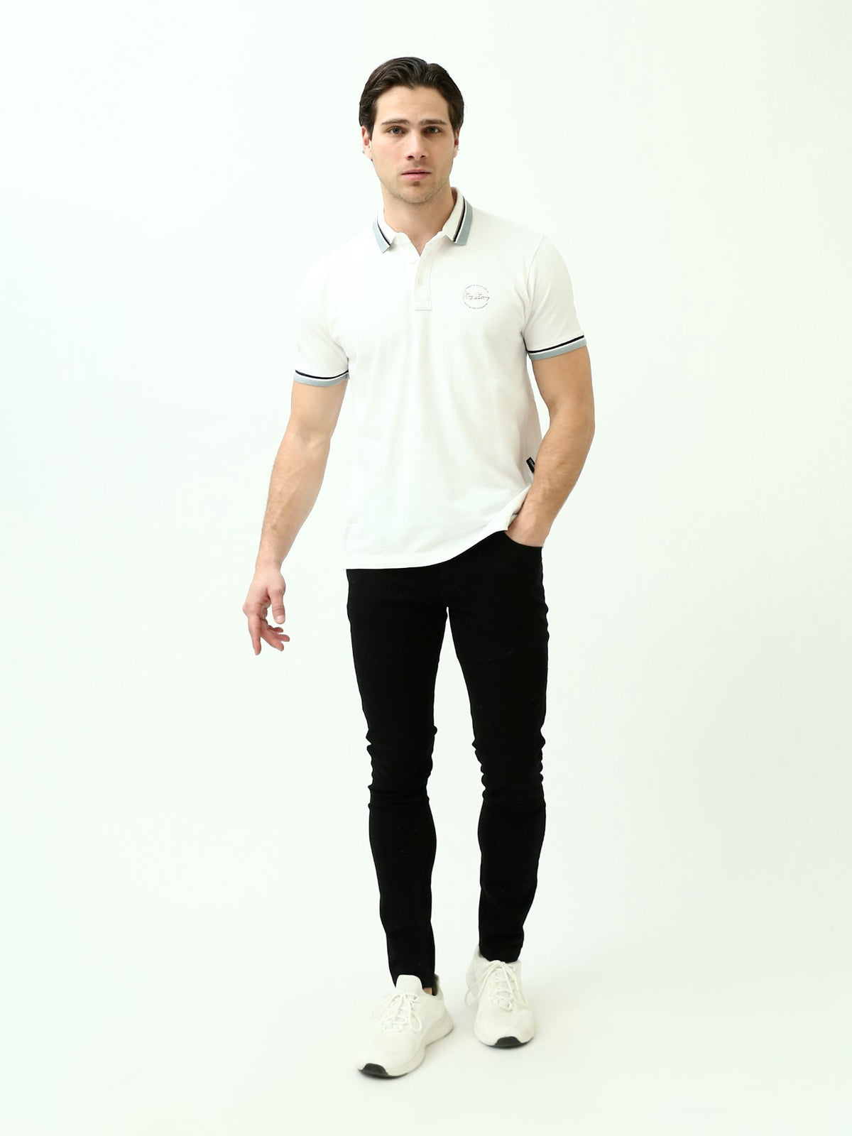 Polo Homme Élégant – Design Moderne avec Détails Colorés et Logo Distinctif - POS24SBPR21750TM1