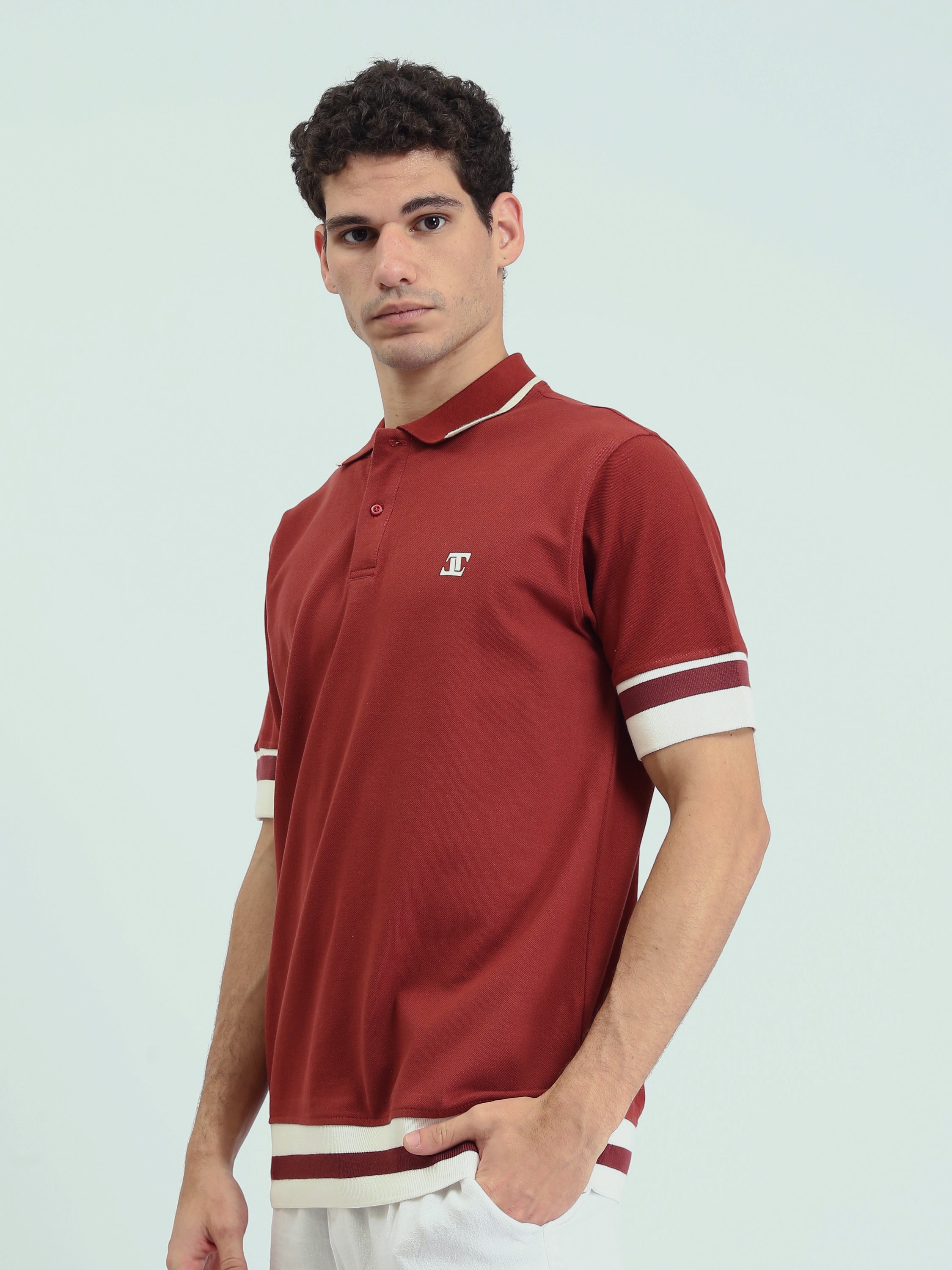 تيشيرت بولو رجالي بتصميم عصري - POS24SBPR21906TM1