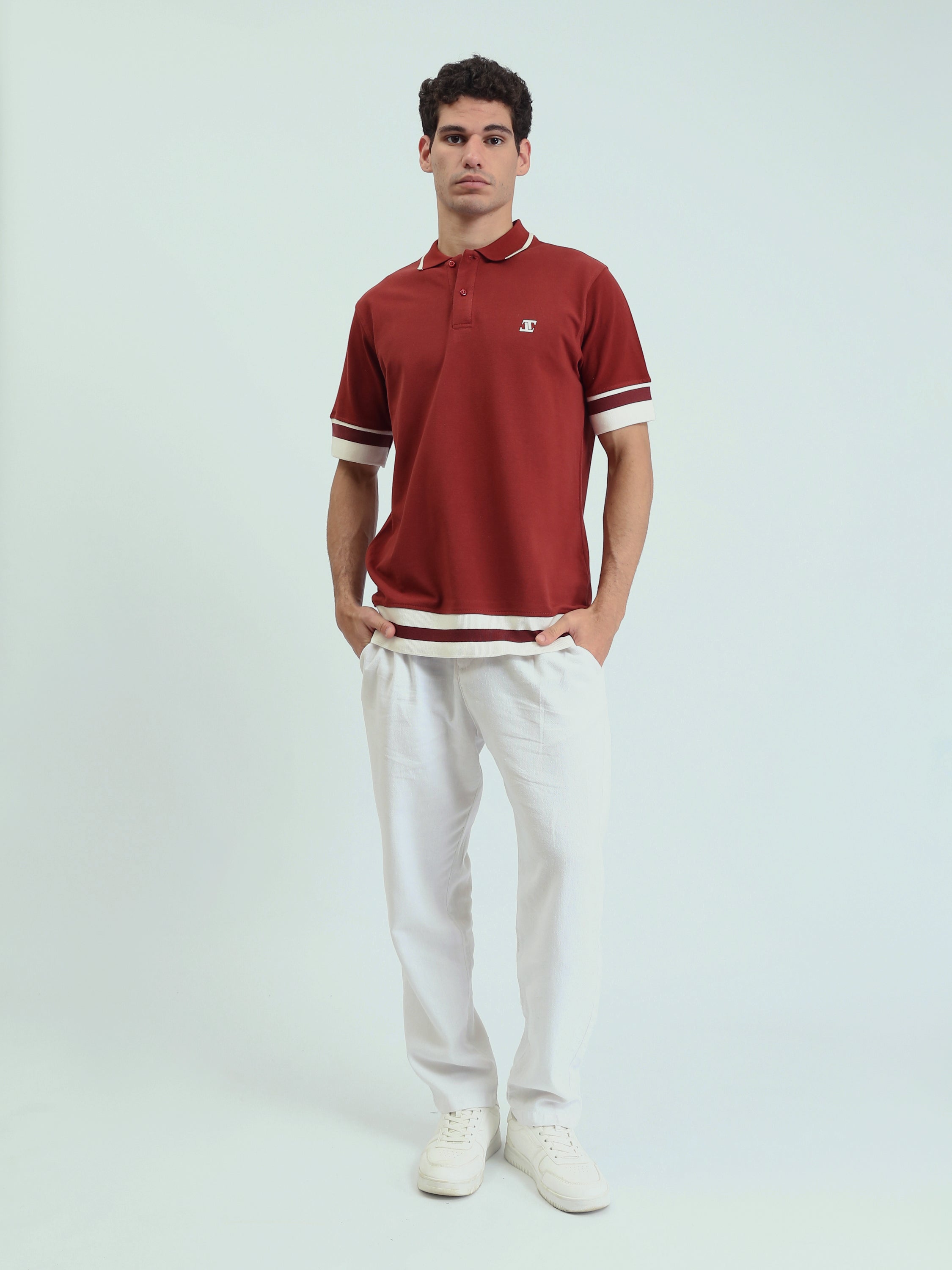 تيشيرت بولو رجالي بتصميم عصري - POS24SBPR21906TM1