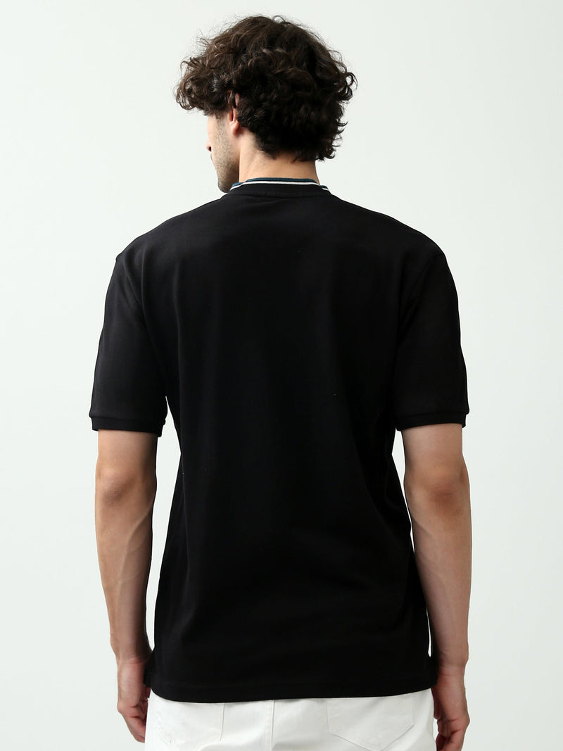 Polo Homme Regular Fit – Couleurs Noir et Beige – POS24SBPU21901TM1