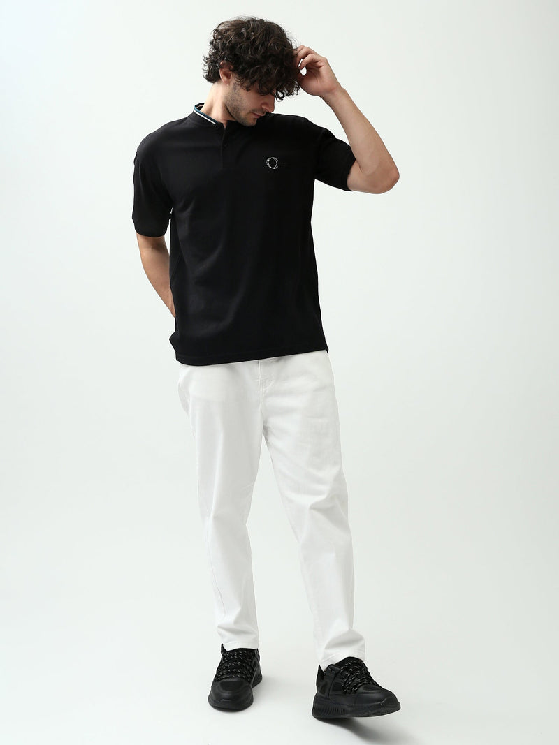 Polo Homme Regular Fit – Couleurs Noir et Beige – POS24SBPU21901TM1