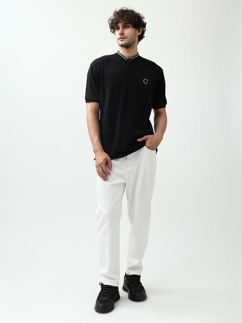 Polo Homme Regular Fit – Couleurs Noir et Beige – POS24SBPU21901TM1