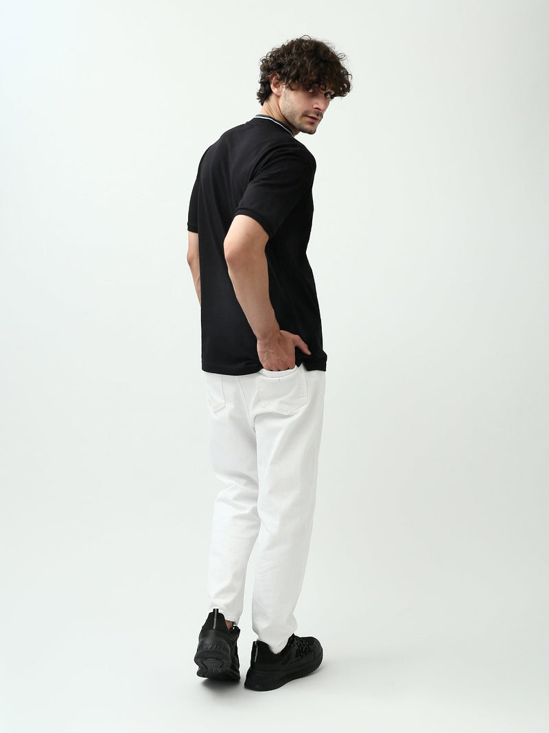 Polo Homme Regular Fit – Couleurs Noir et Beige – POS24SBPU21901TM1