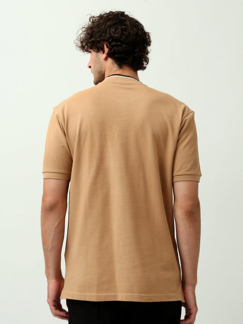 Polo Homme Regular Fit – Couleurs Noir et Beige – POS24SBPU21901TM1