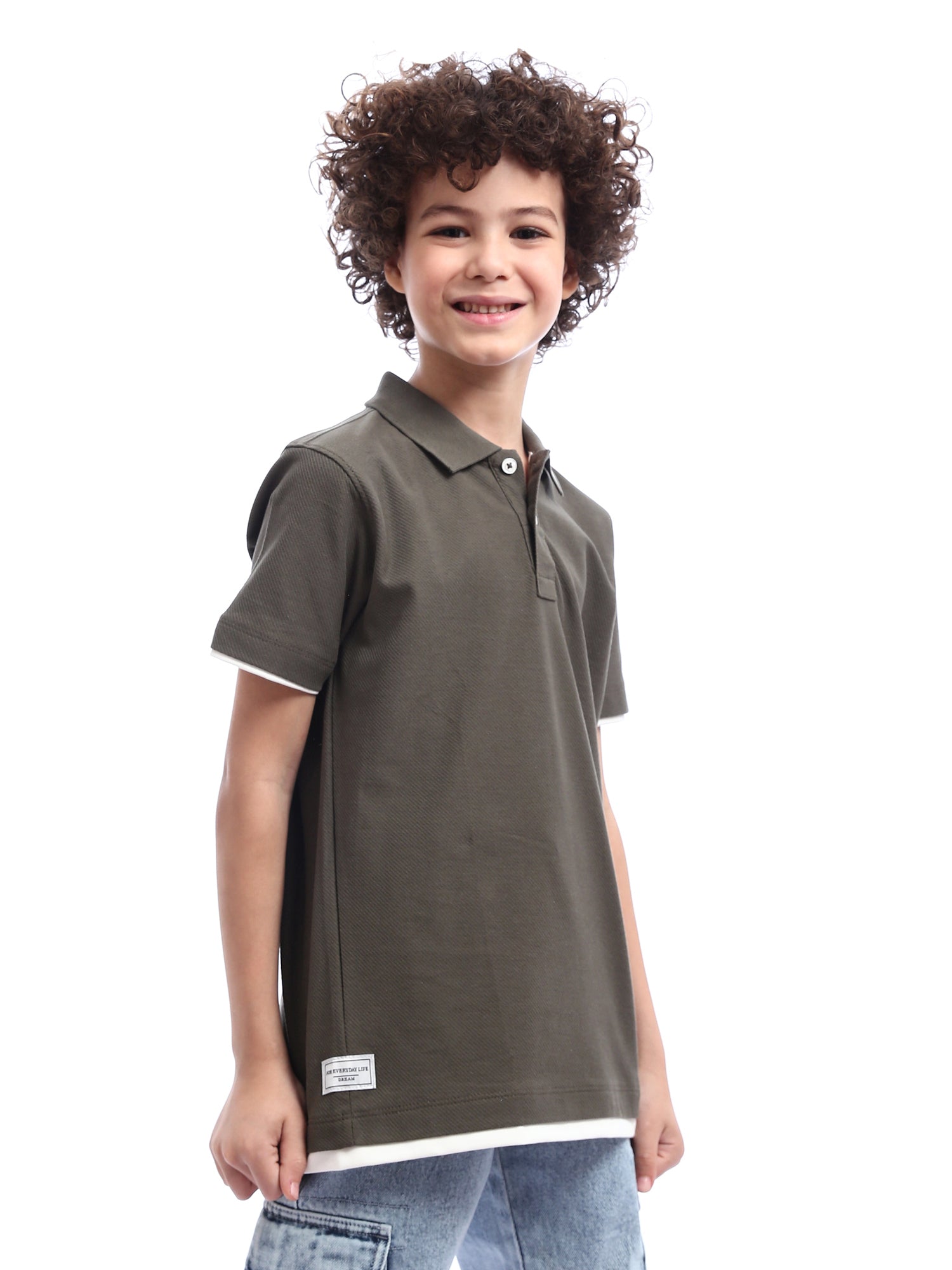 Polo enfant au design moderne avec boutons distinctifs – POS24SBTR21813TB1