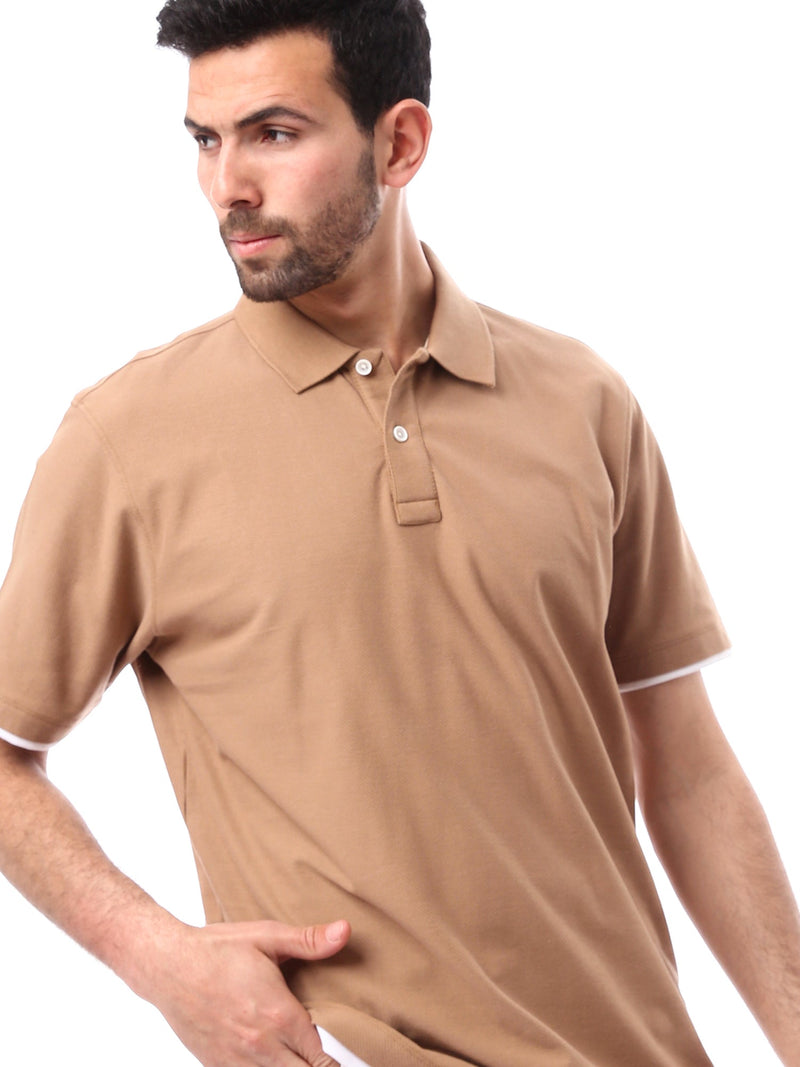 Polo pour homme avec bords blancs - POS24SBTR21813TM1