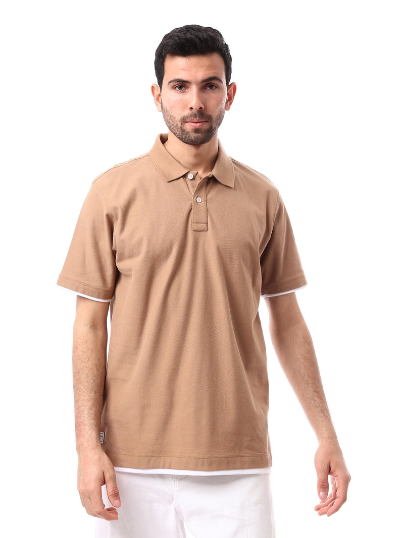 Polo pour homme avec bords blancs - POS24SBTR21813TM1