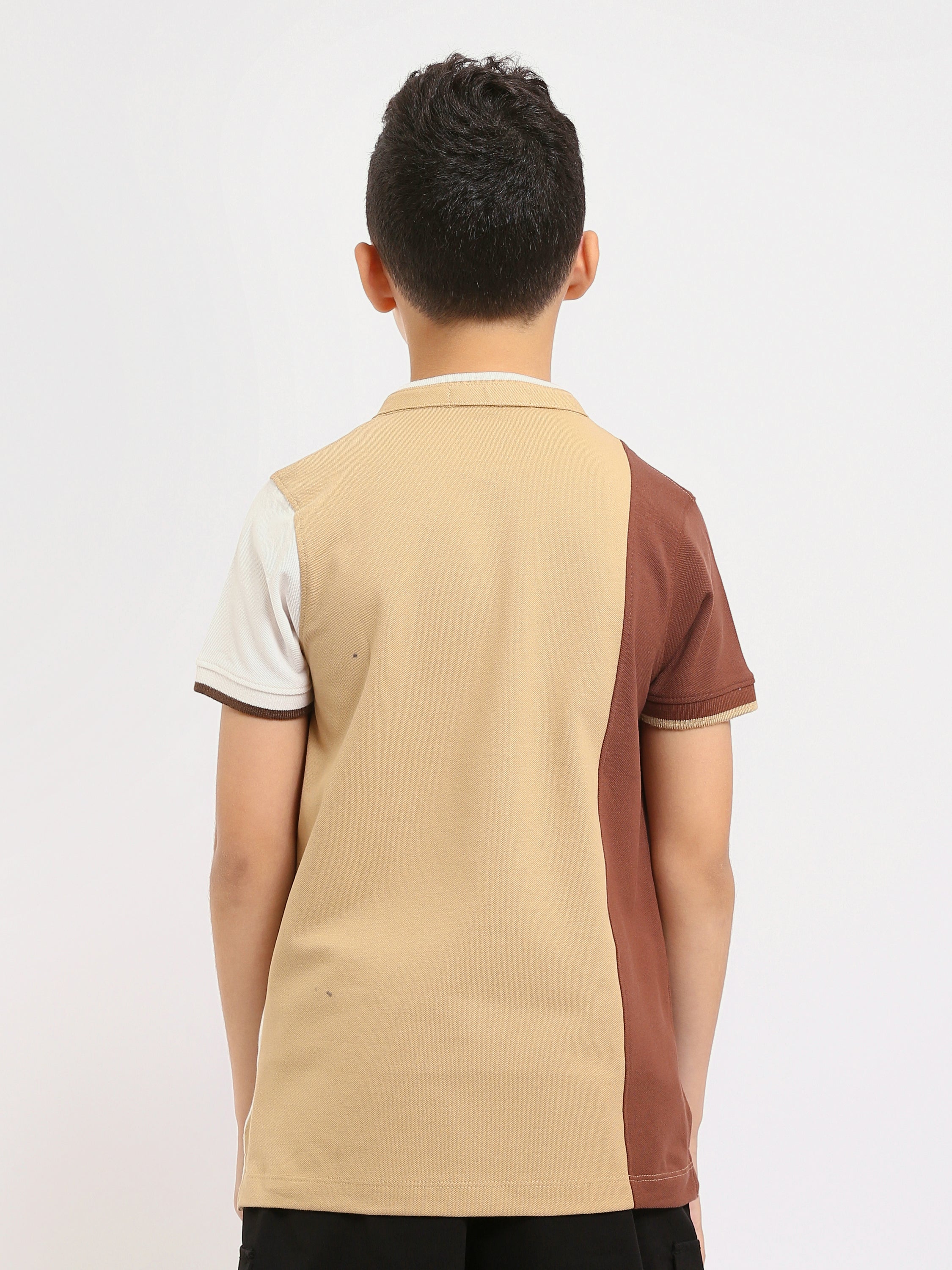 Polo enfant au design coloré avec logo distinctif – POS24SCPU31298TB1