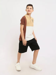 Polo enfant au design coloré avec logo distinctif – POS24SCPU31298TB1