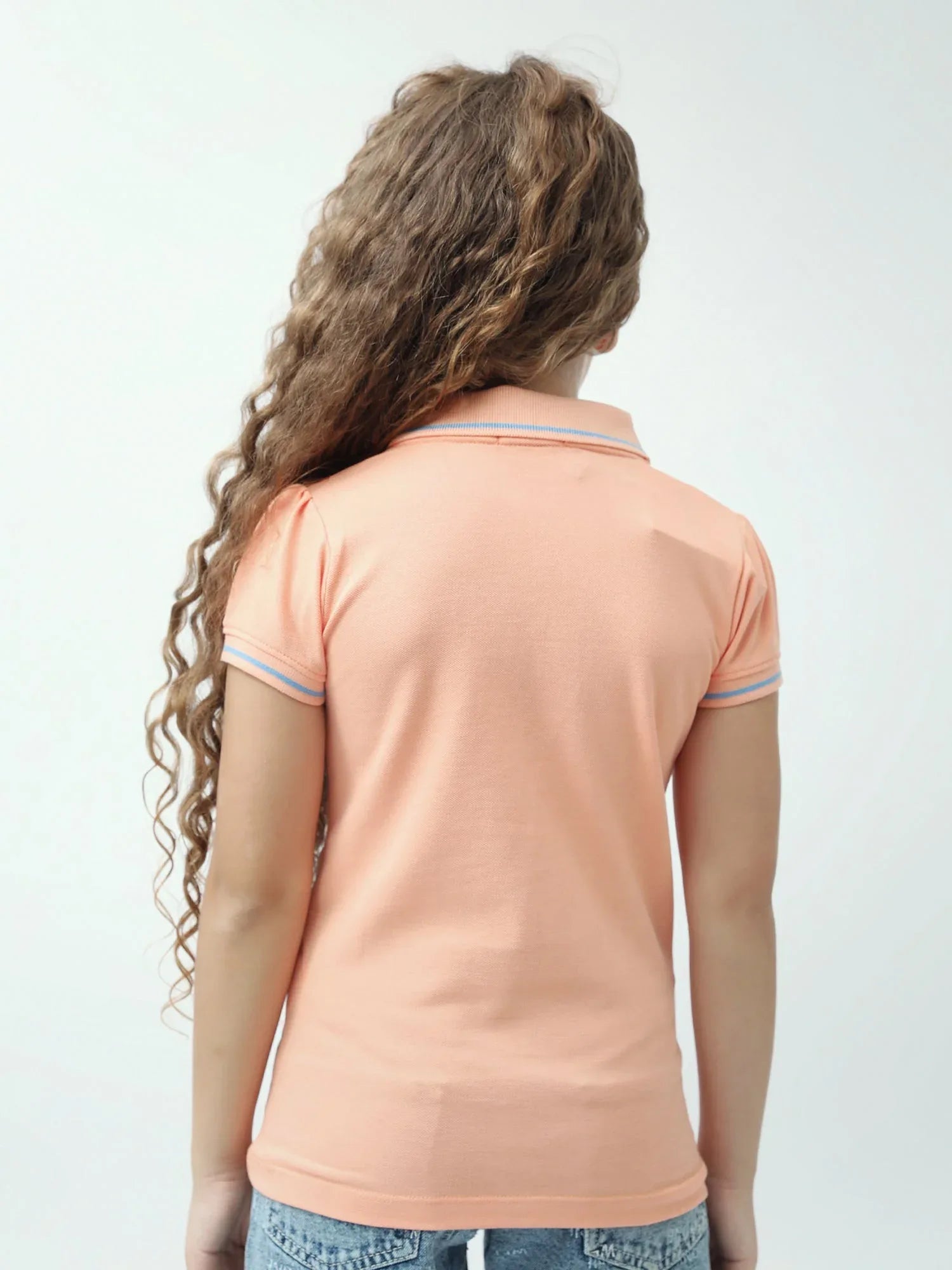 Polo ado fille YES GIRL YES avec volants col classique manches courtes - POS24SEPI71002MR1 - Justyol