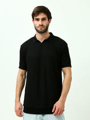 Polo Homme en Maille Tissée avec Design Moderne – Style Élégant - POS24SKMR21798TM1