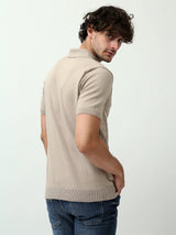 Polo Homme à Manches Courtes avec Motif Texturé - Élégant et Confortable - POS24SKMX21879TM1