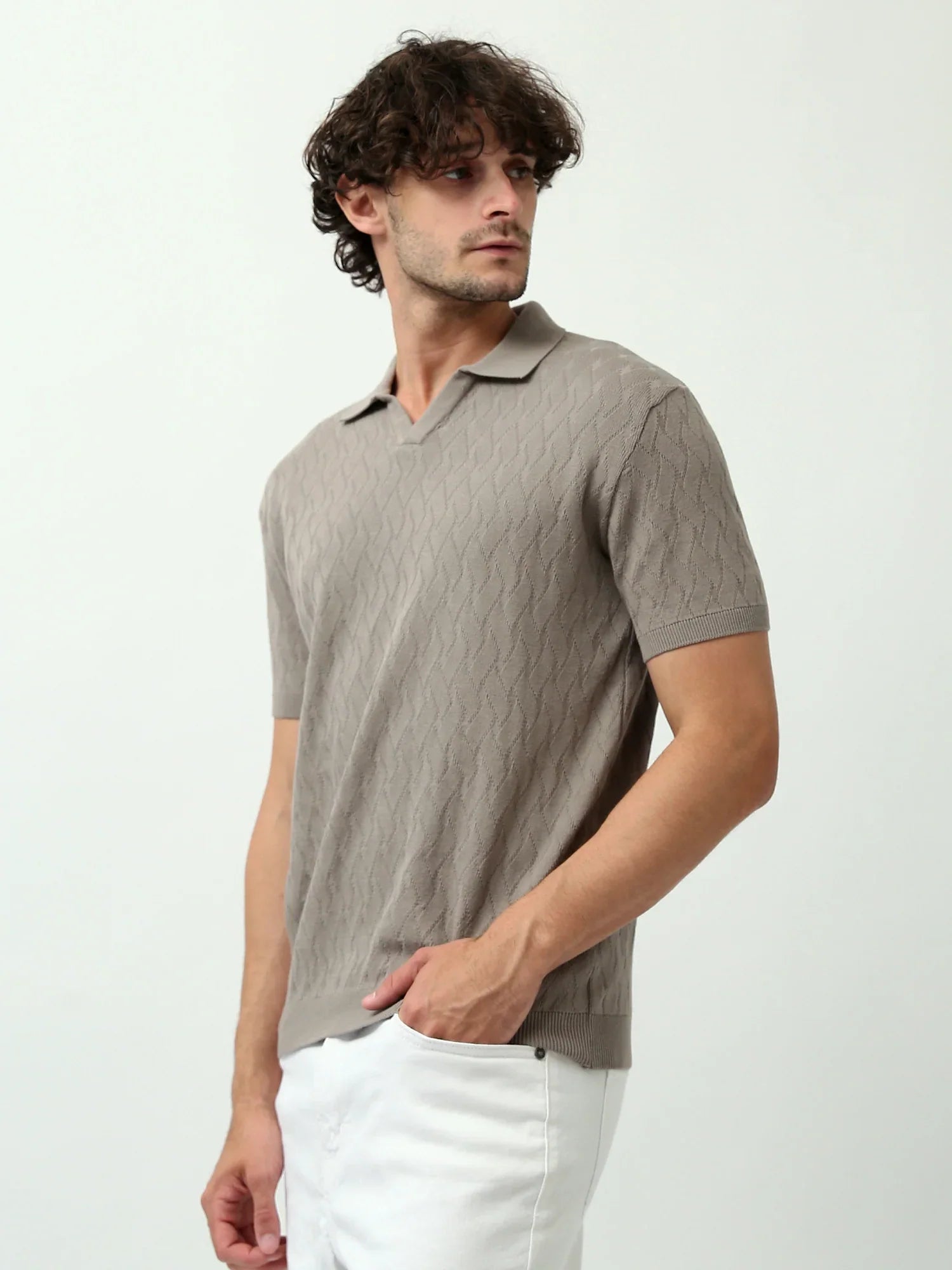 T-shirt polo pour homme au design moderne -POS24SKTV21850TM1