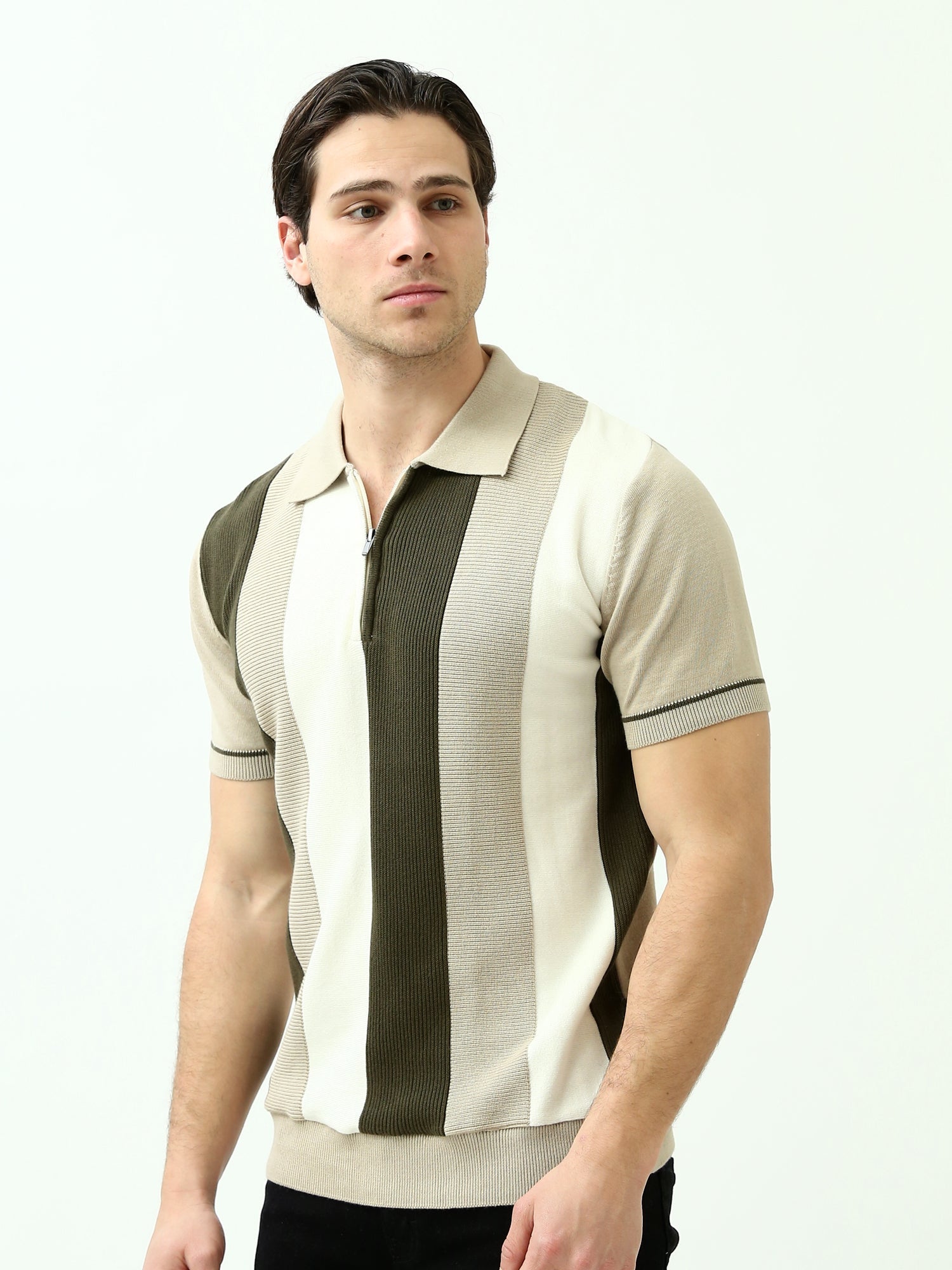 تي شيرت بولو رجالي سليم فيت متعدد الألوان - POS24SKTW21869TM1