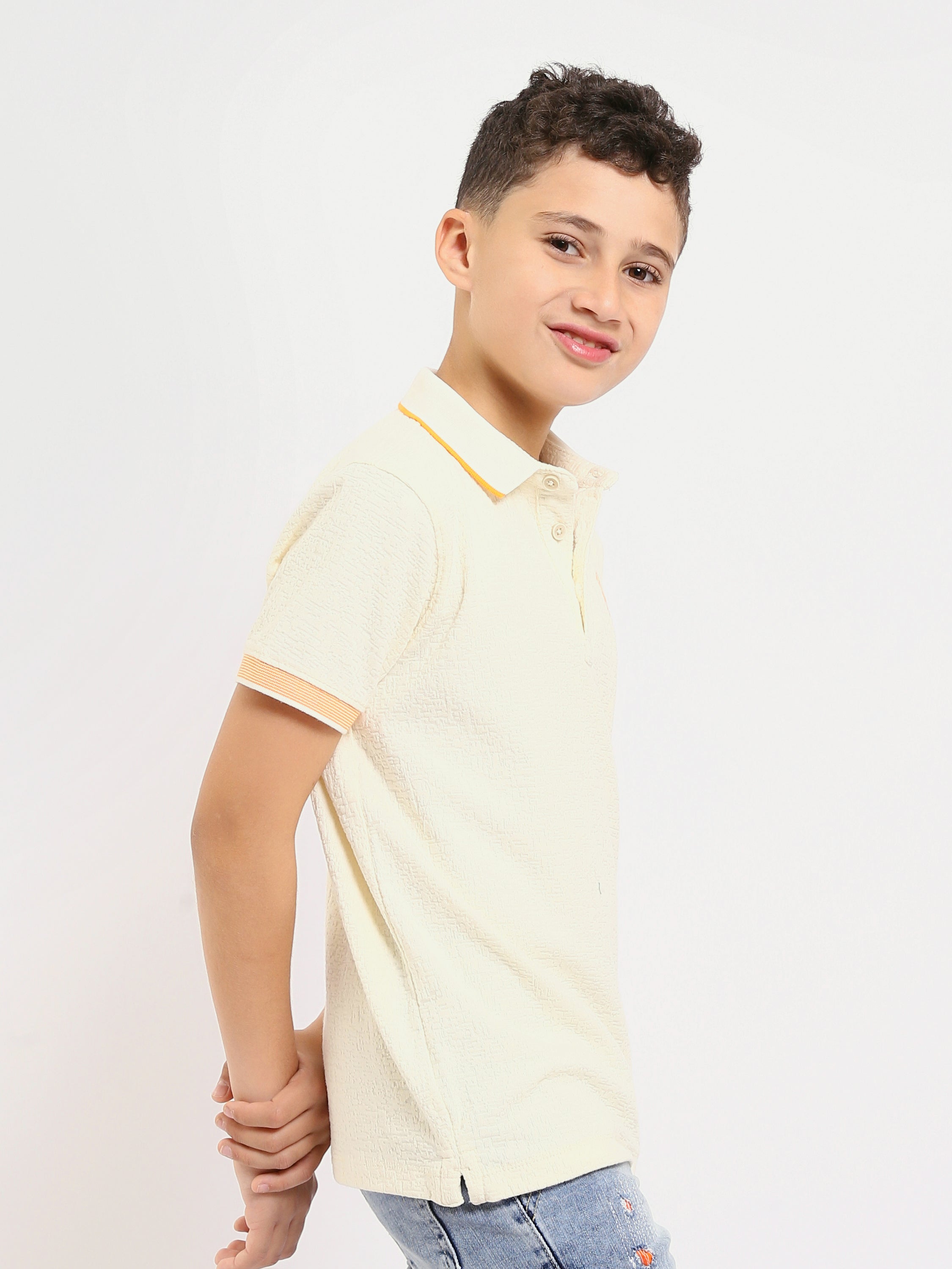 Polo enfant garçon à manches courtes au design classique – POS24SNMR21795TB1