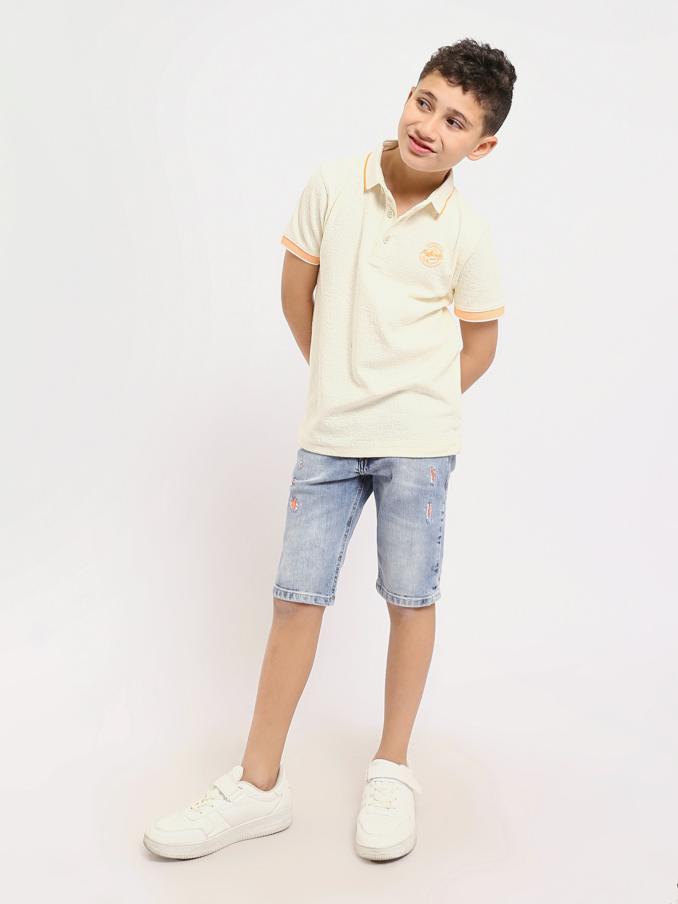 Polo enfant garçon à manches courtes au design classique – POS24SNMR21795TB1