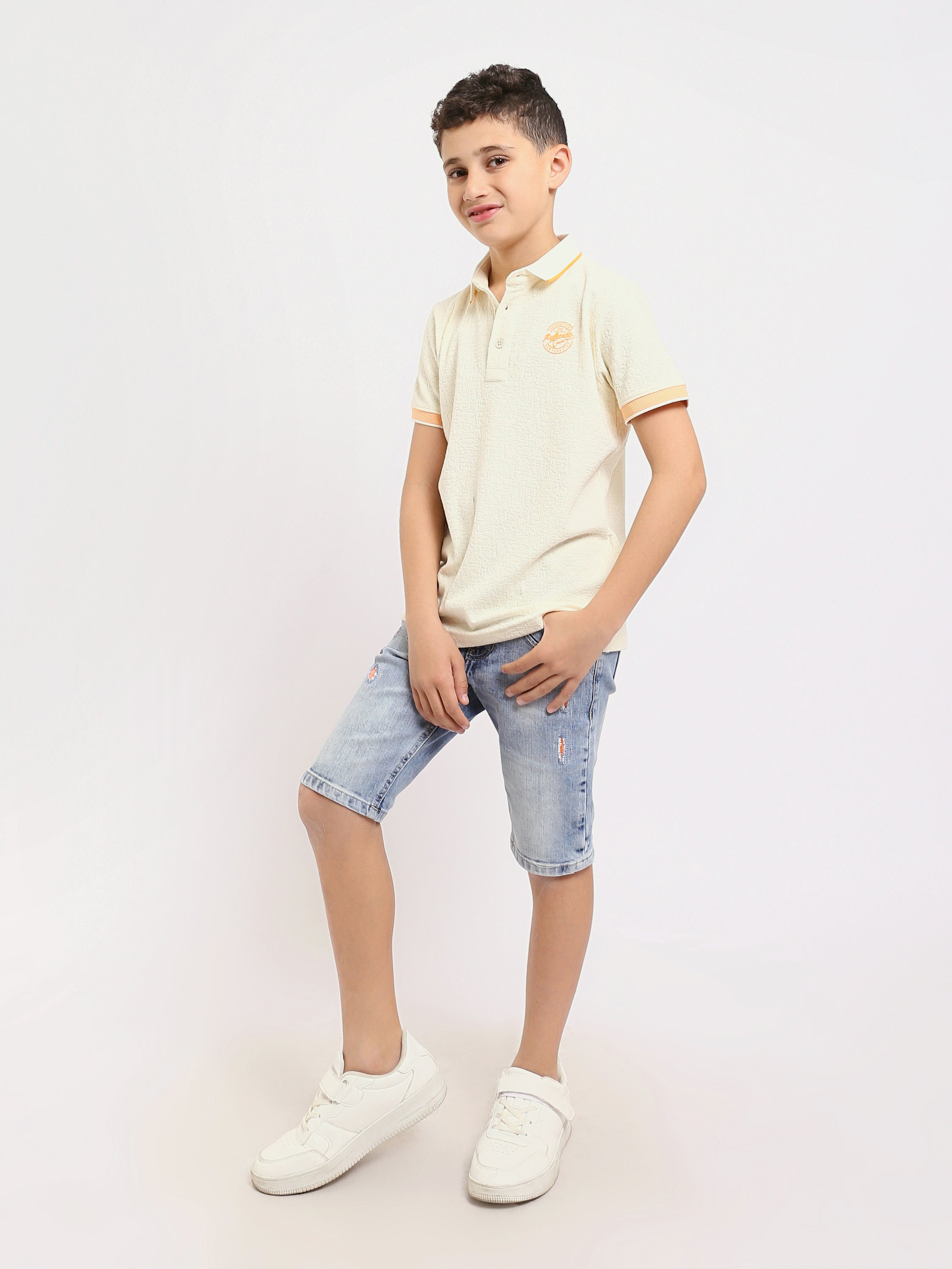 Polo enfant garçon à manches courtes au design classique – POS24SNMR21795TB1