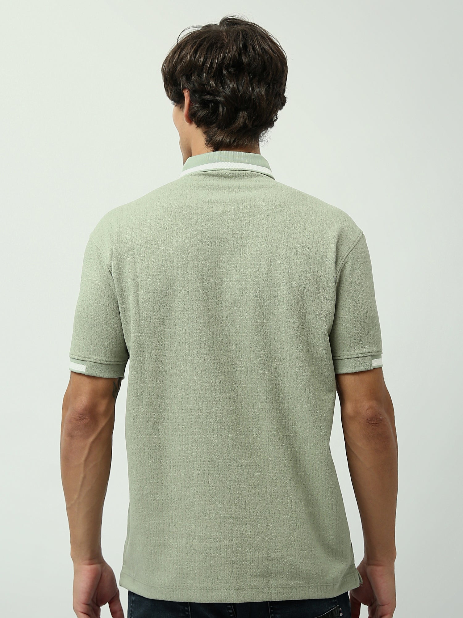 Polo Homme Vert Menthe – Coupe Slim et Style Élégant Casual - POS24SNTR21762TM1