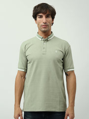 Polo Homme Vert Menthe – Coupe Slim et Style Élégant Casual - POS24SNTR21762TM1
