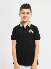 Polo enfant garçon à fermeture zippée au design moderne – POS24SNTR21766TB1