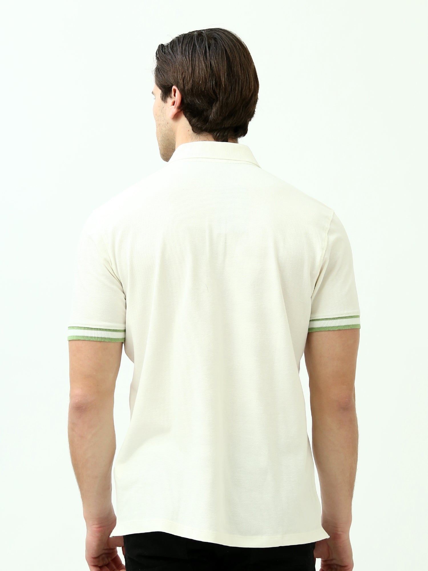 Polo Homme Regular Fit à Col Zippé Contrasté - POS24SNTR21767TM1