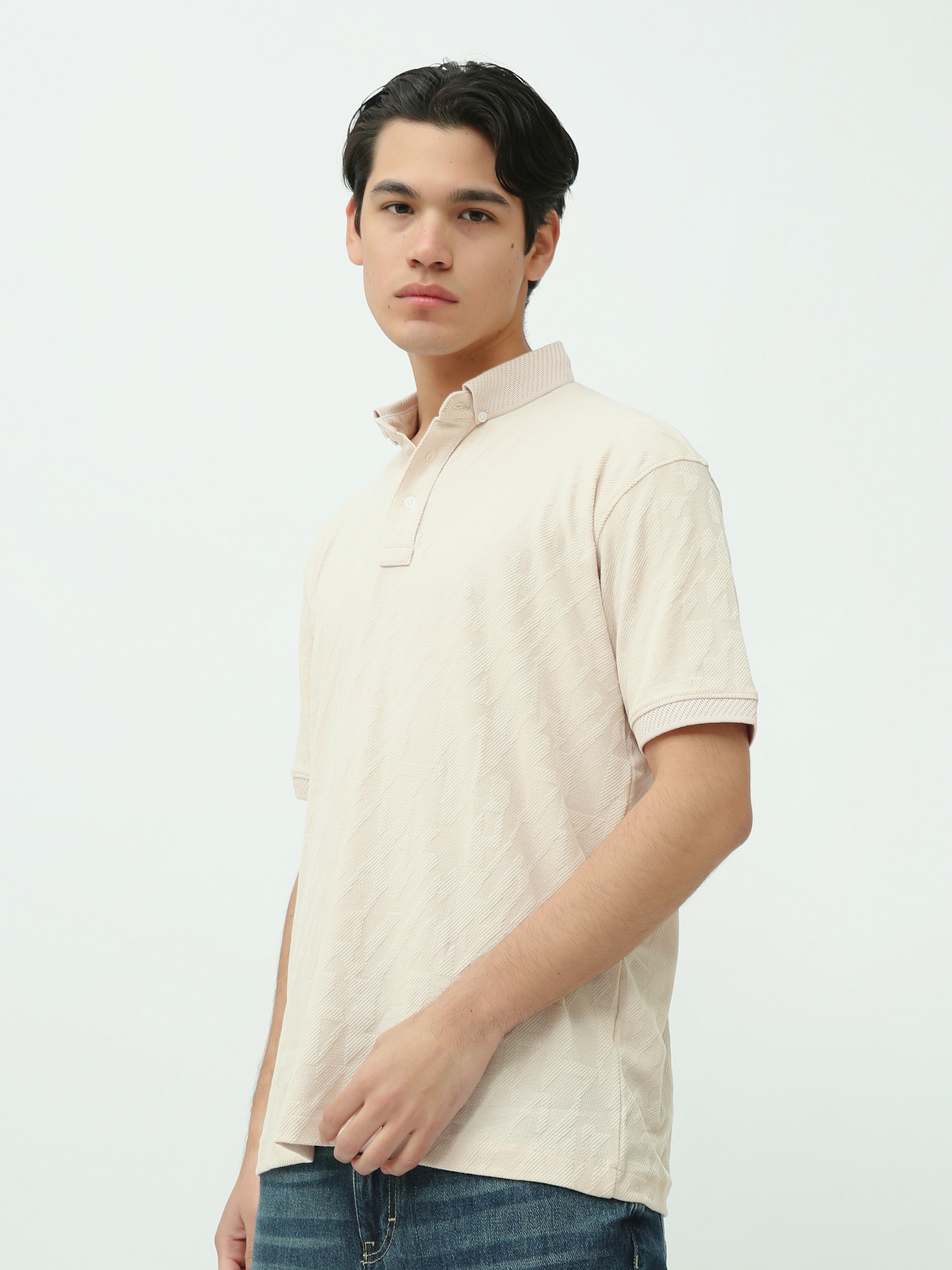 Polo Homme Regular Fit Uni Élégant à Manches Courtes - POS24SNTR21771TM1