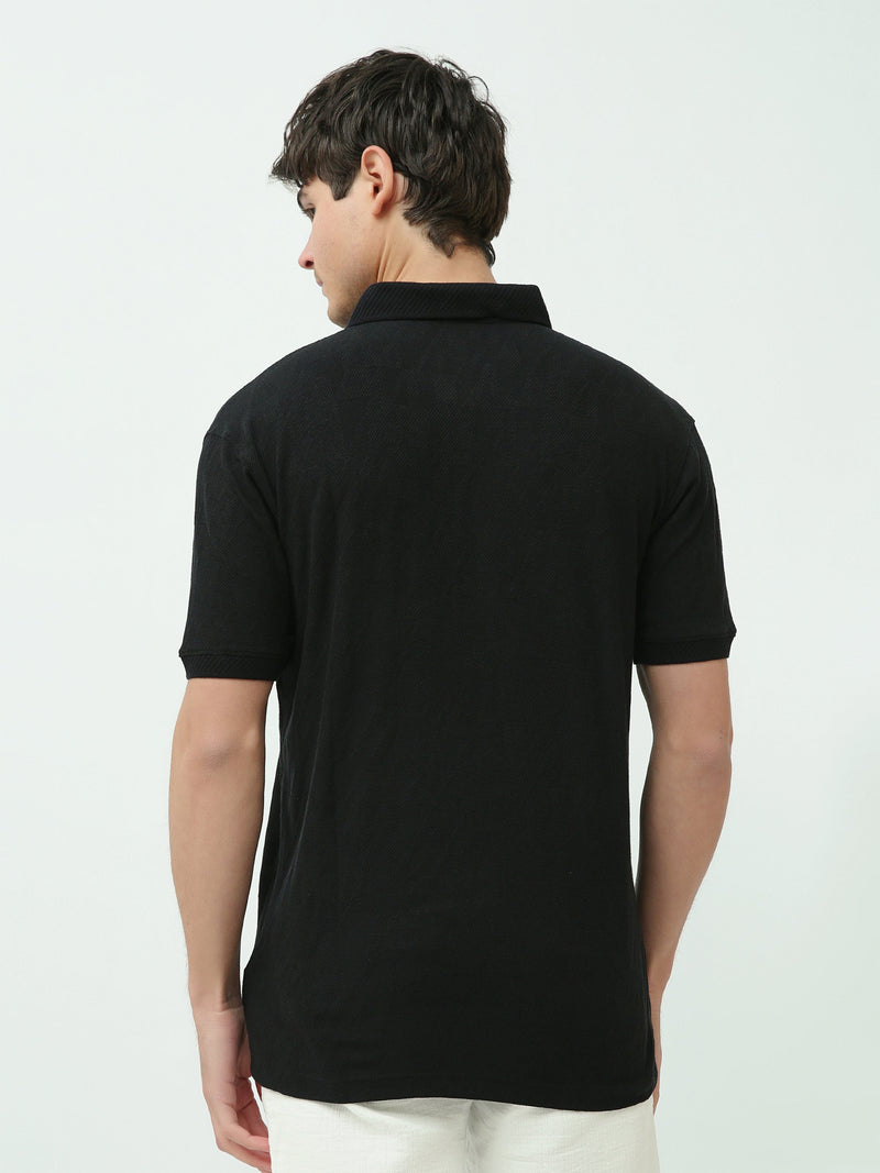 Polo Homme Regular Fit Uni Élégant à Manches Courtes - POS24SNTR21771TM1