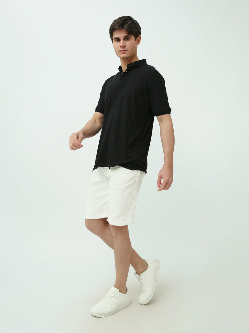 Polo Homme Regular Fit Uni Élégant à Manches Courtes - POS24SNTR21771TM1