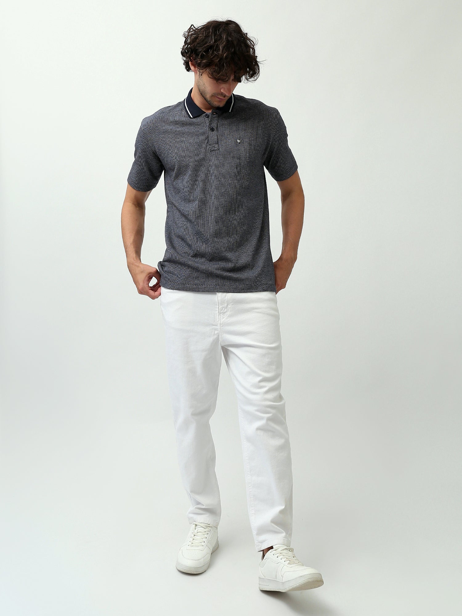 Polo homme à boutons avec col rond - POS24SNTR21807TM1