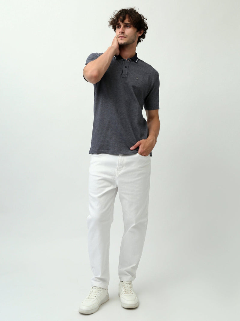 Polo homme à boutons avec col rond - POS24SNTR21807TM1