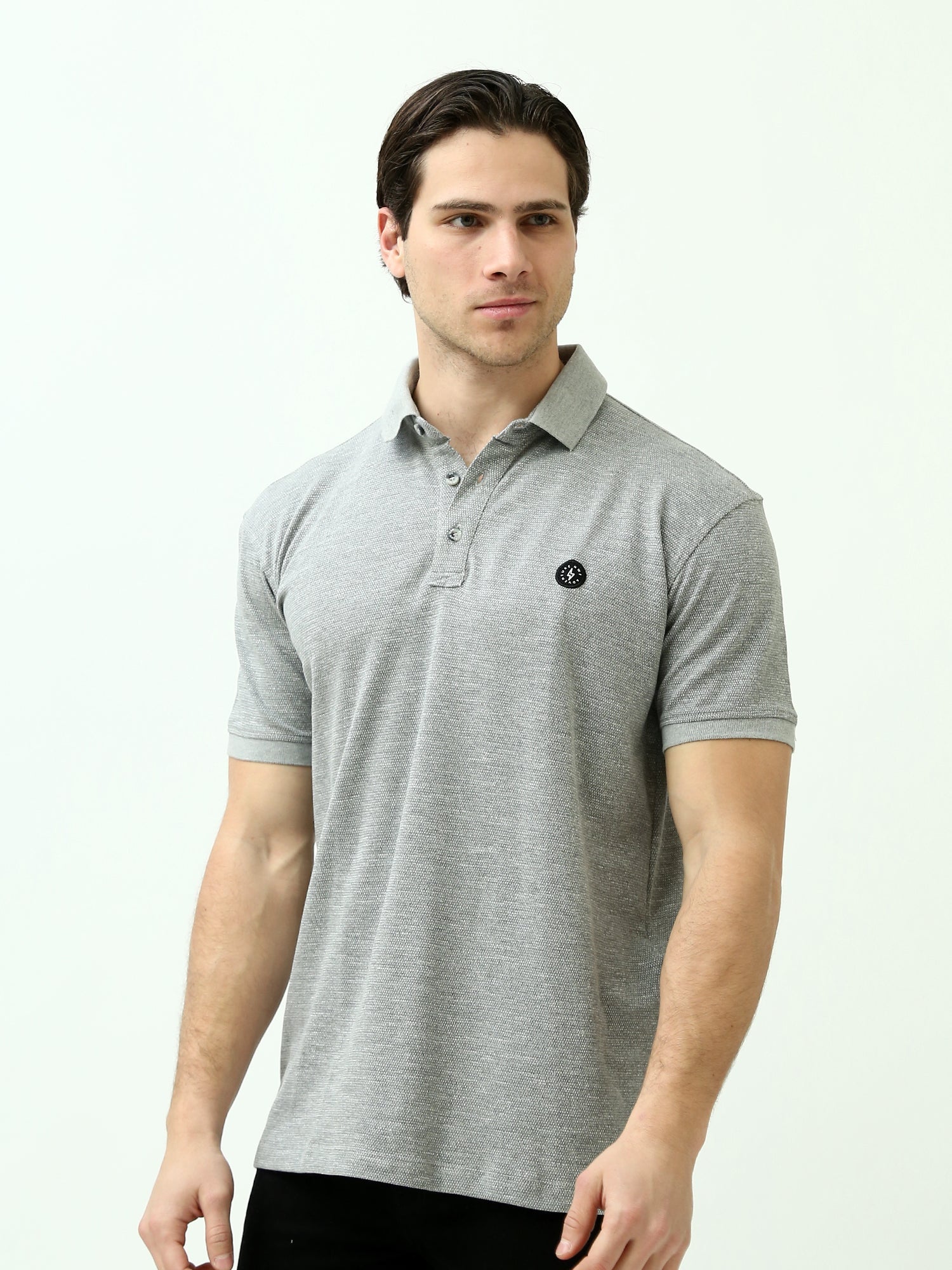 Polo Homme Regular Fit – Gris – POS24SNTR21833TM1