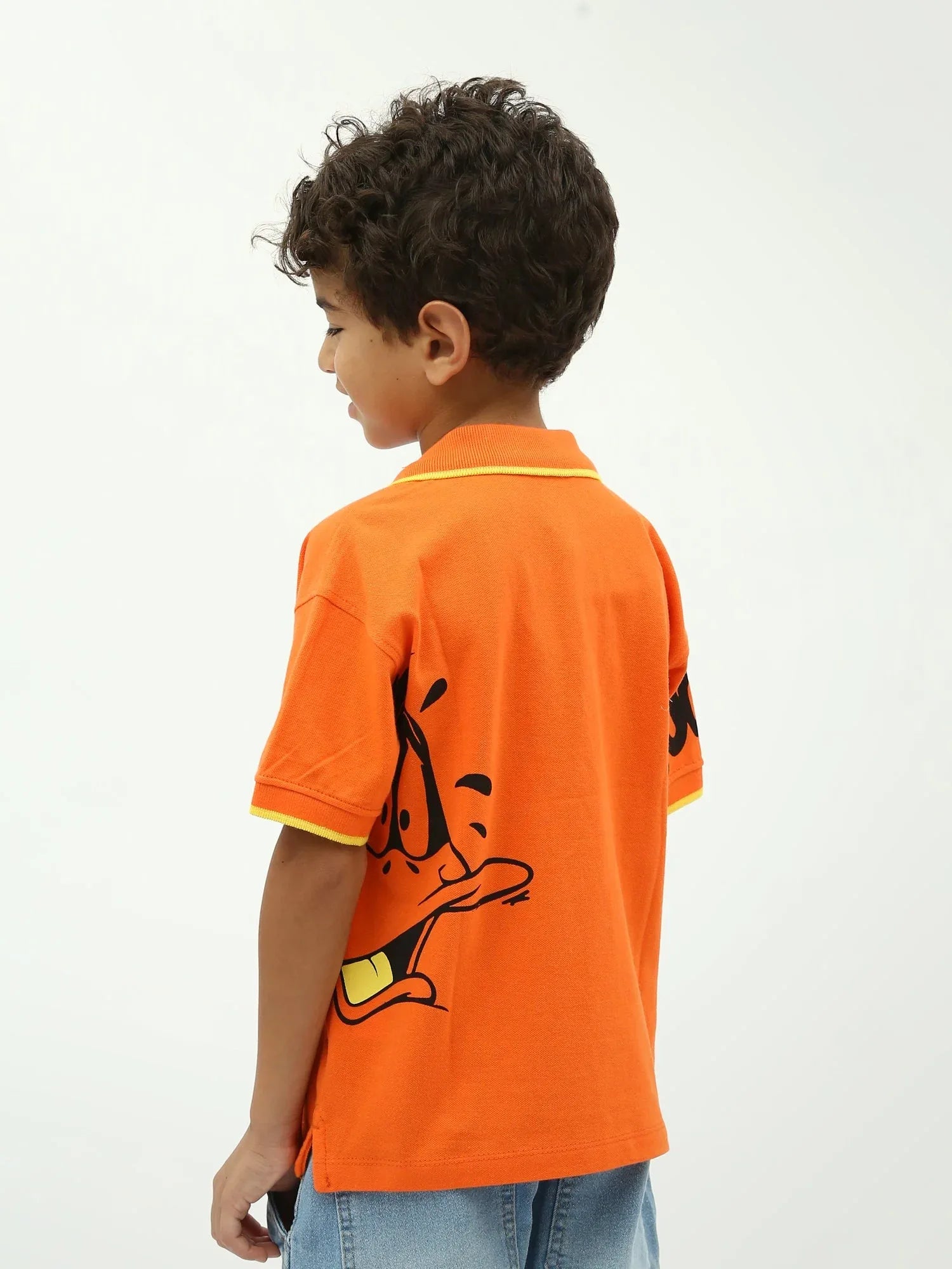 Polo garçon Looney Tunes manches courtes, col polo, imprimé fun - POS24SPPI75385MB1 - Justyol