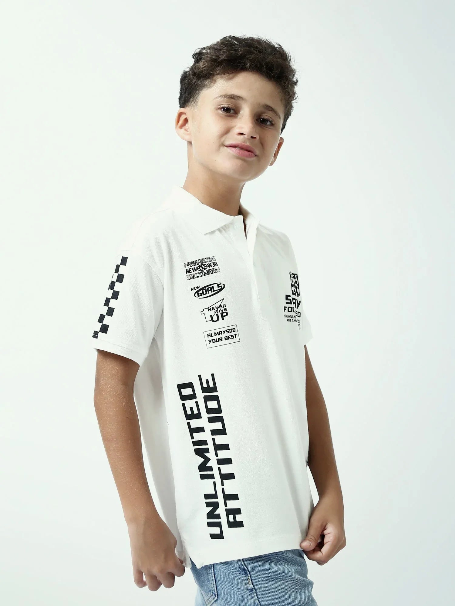 Polo garçon ado Stay Focused – style sport – manches courtes – POS24SPPI75399MJ1 - Justyol