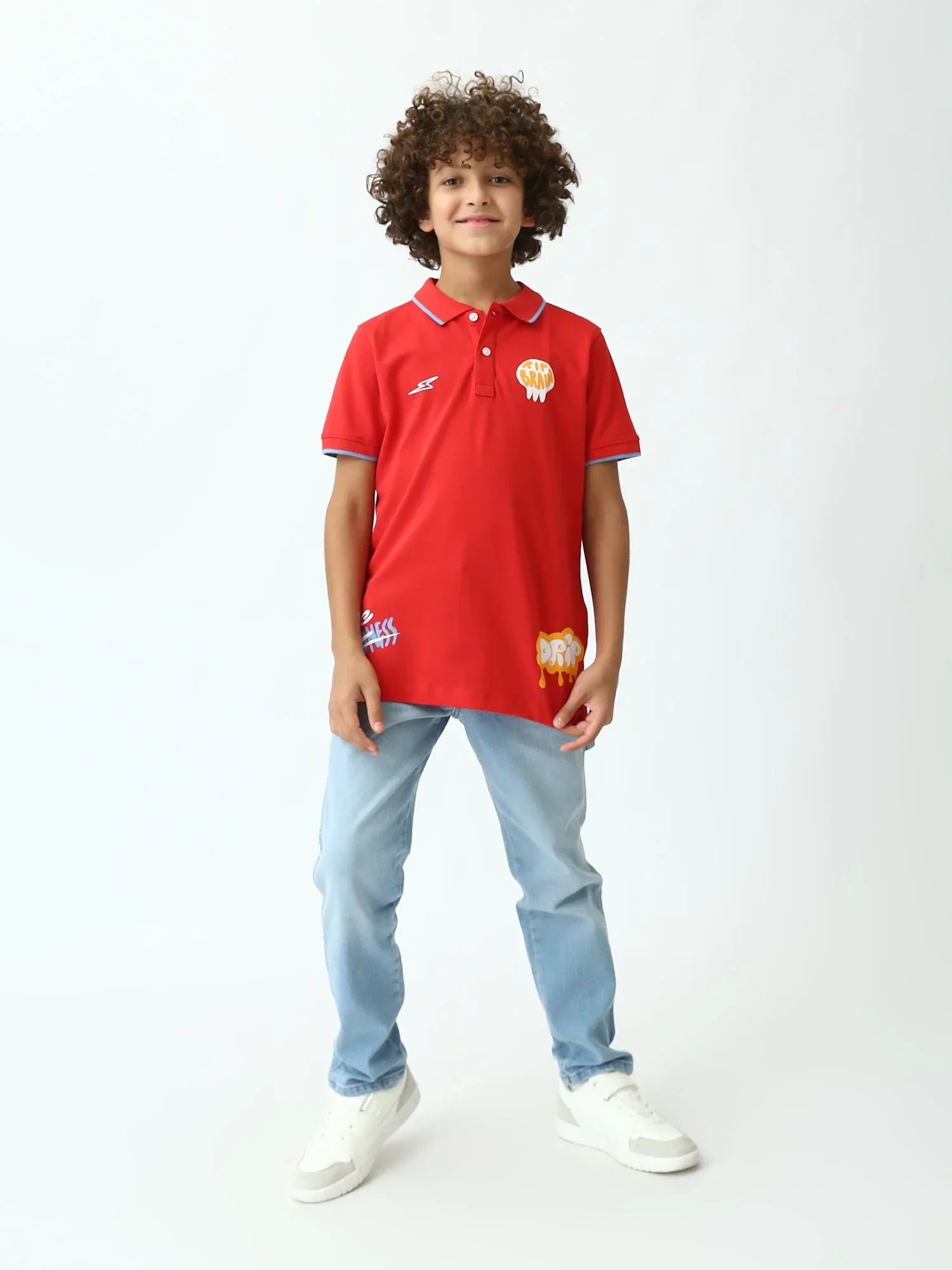 Polo ado garçon et patchs – manches courtes - POS24SPPI75529MJ1 - Justyol