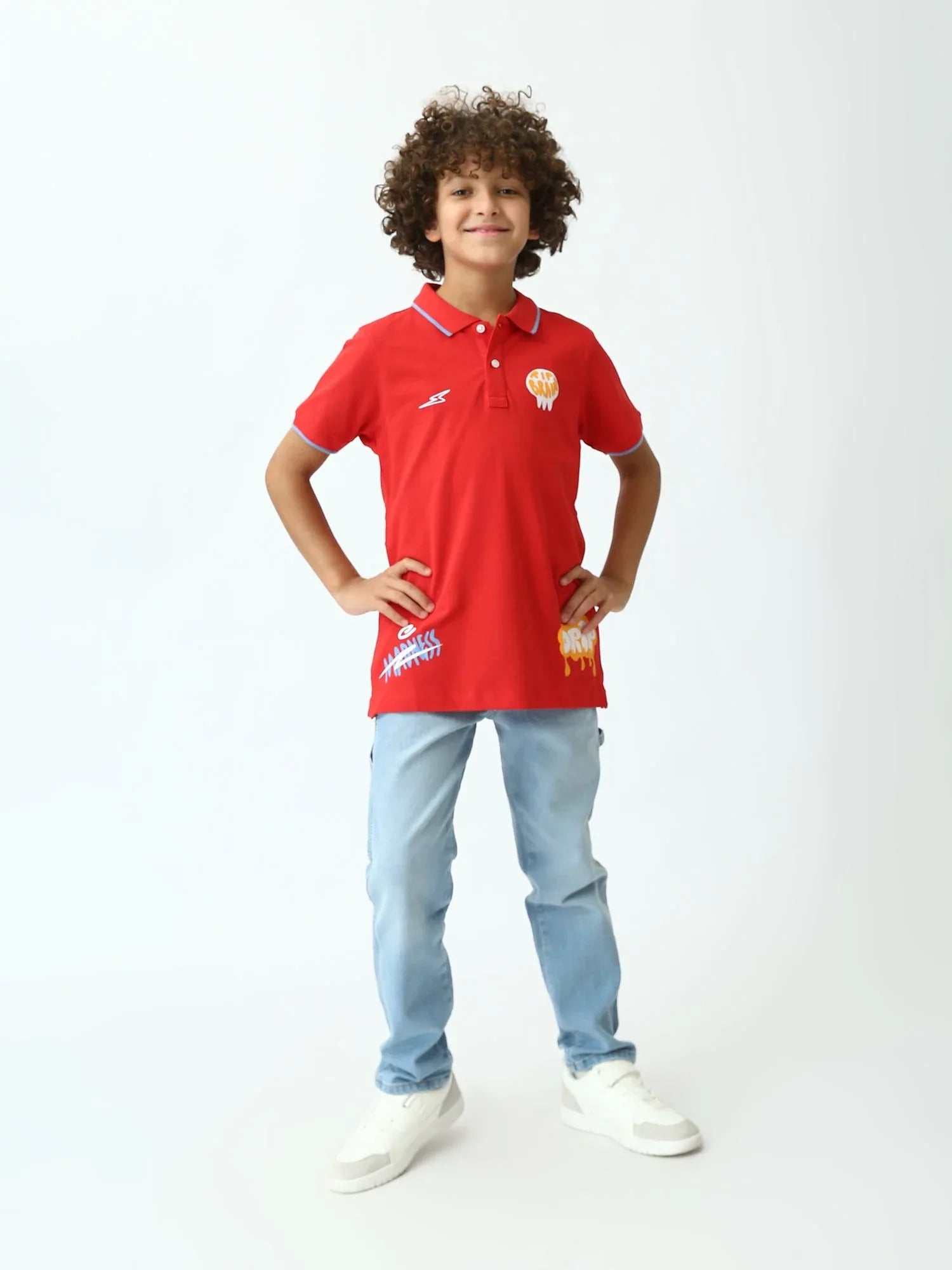 Polo ado garçon et patchs – manches courtes - POS24SPPI75529MJ1 - Justyol