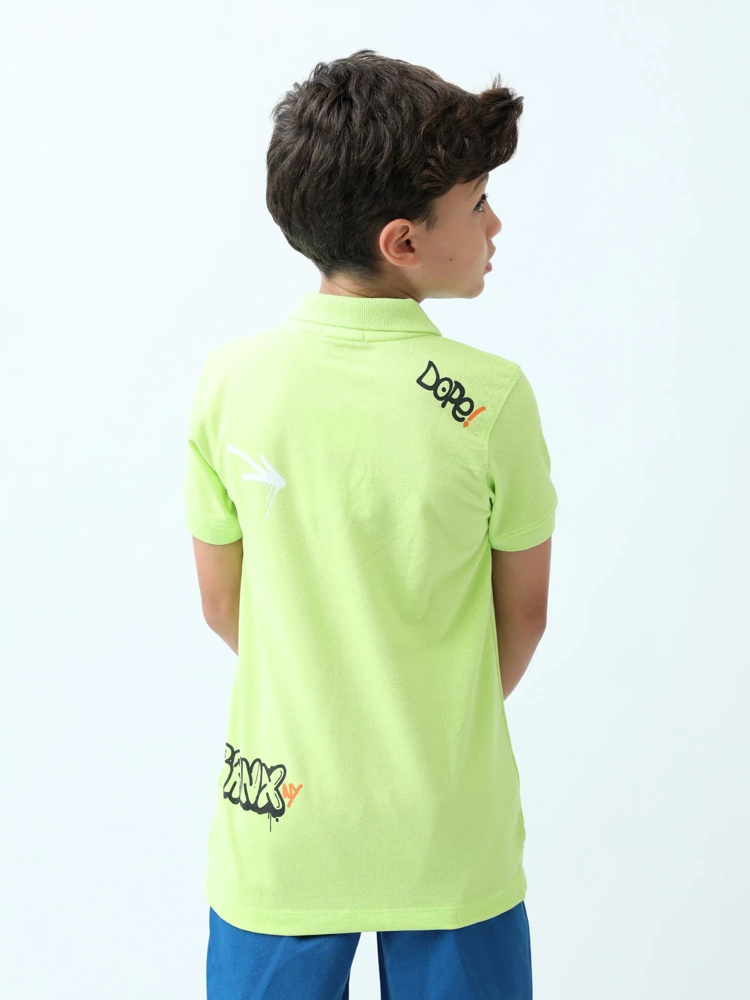 Polo ado garçon – imprimés streetwear, col boutonné - POS24SPPI75546MJ1 - Justyol