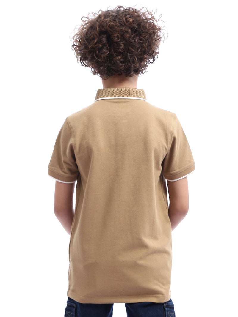 Polo enfant garçon au design distinctif avec imprimé moderne – POS24SPPR21754TB1