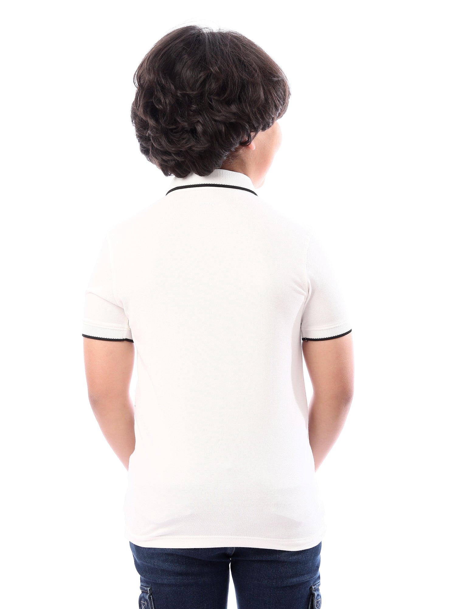 Polo enfant garçon au design distinctif avec imprimé moderne – POS24SPPR21754TB1
