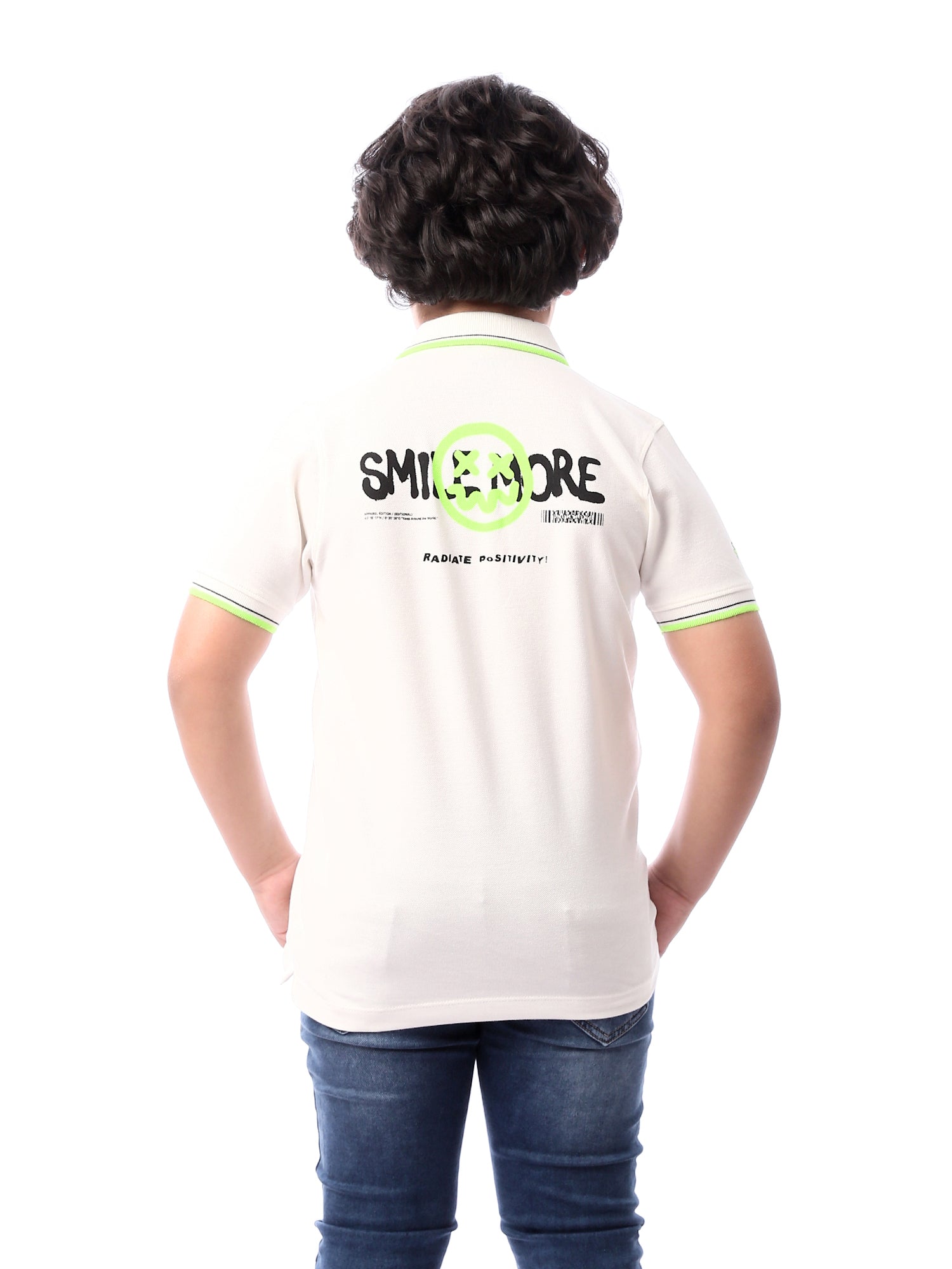 Polo pour garçon blanc avec des détails distinctifs - POS24SPPR21841TB1