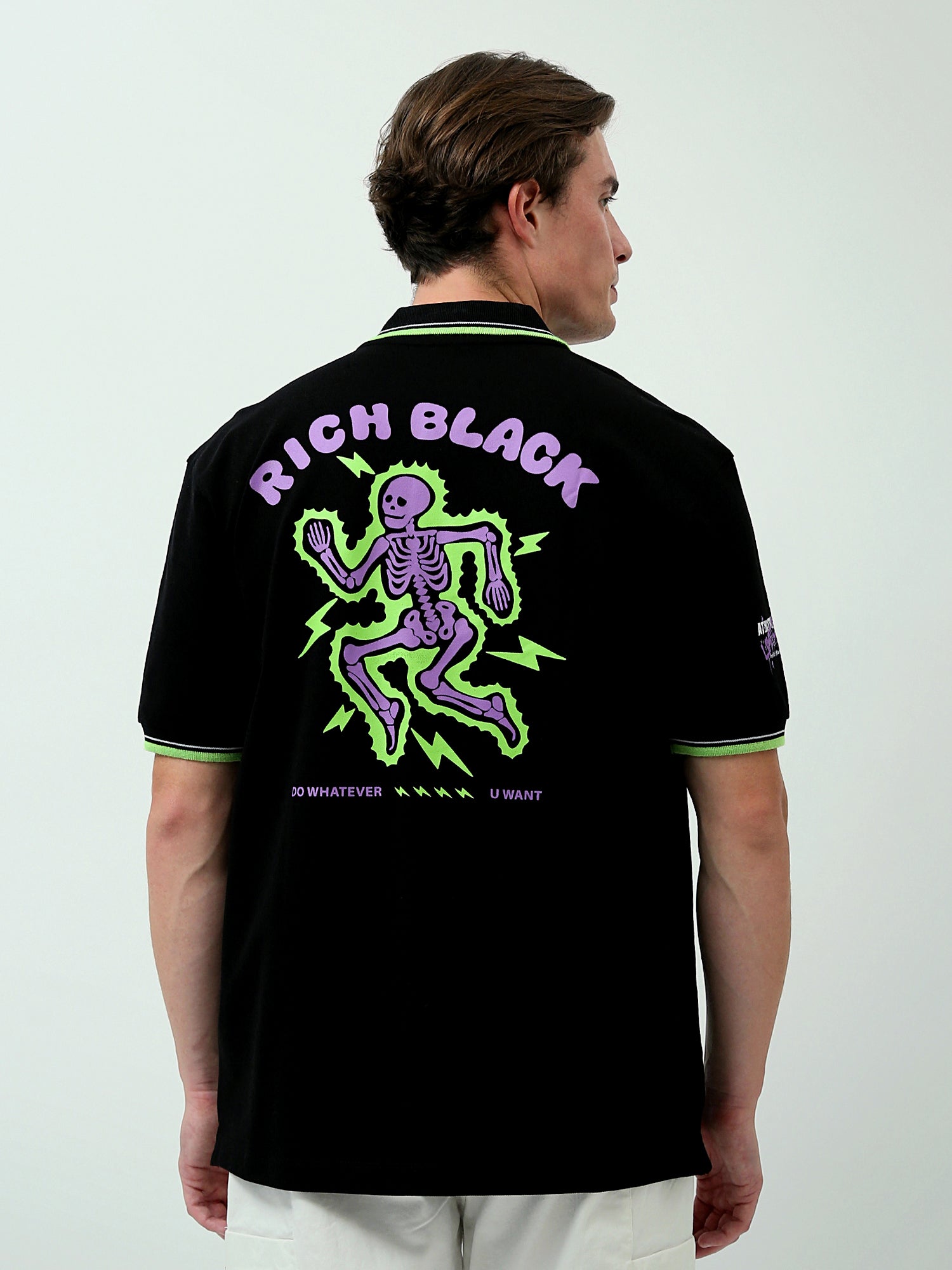 Polo pour homme à manches courtes - Design moderne avec impression et logo - POS24SPPR21844TM1