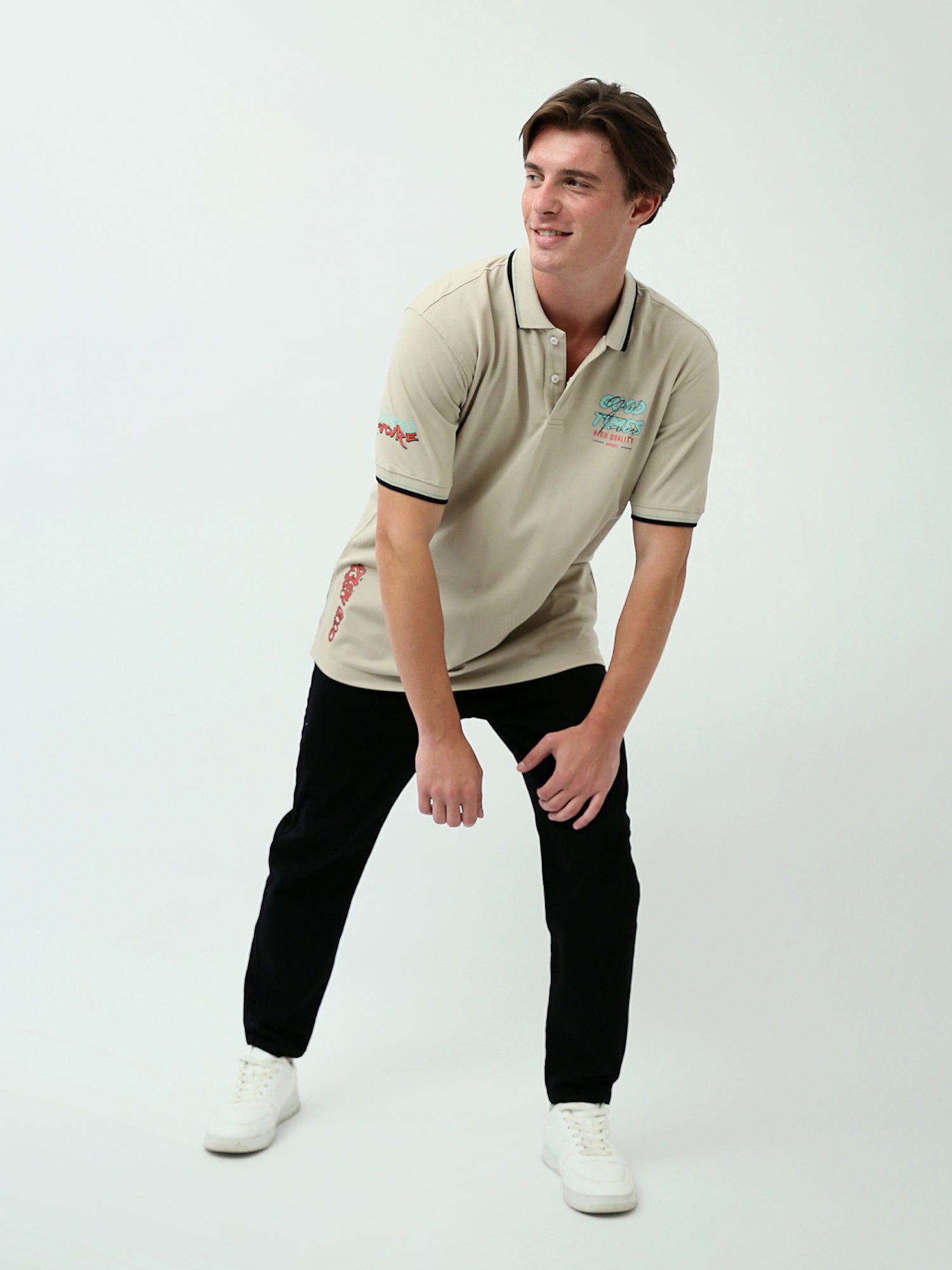 Polo pour homme imprimé au design jeune et distinctif - POS24SPPR21845TM1