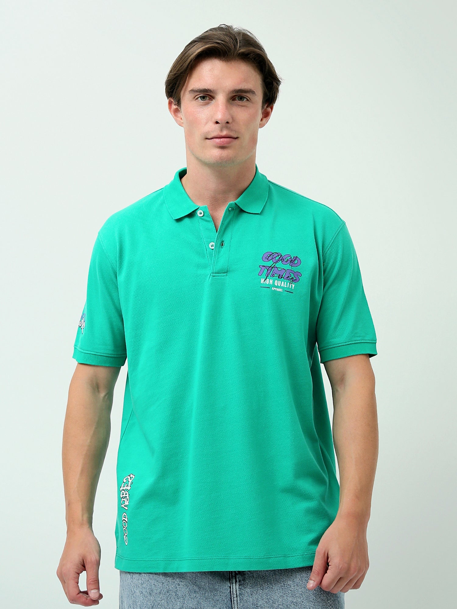 Polo pour homme imprimé au design jeune et distinctif - POS24SPPR21845TM1