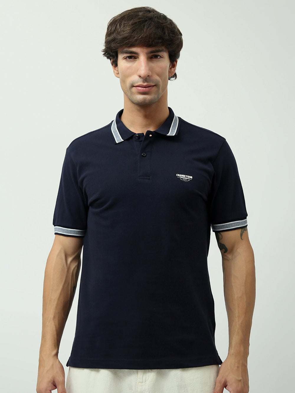 Polo pour homme à manches courtes - Design classique simple - POS24SPPR21904TM1