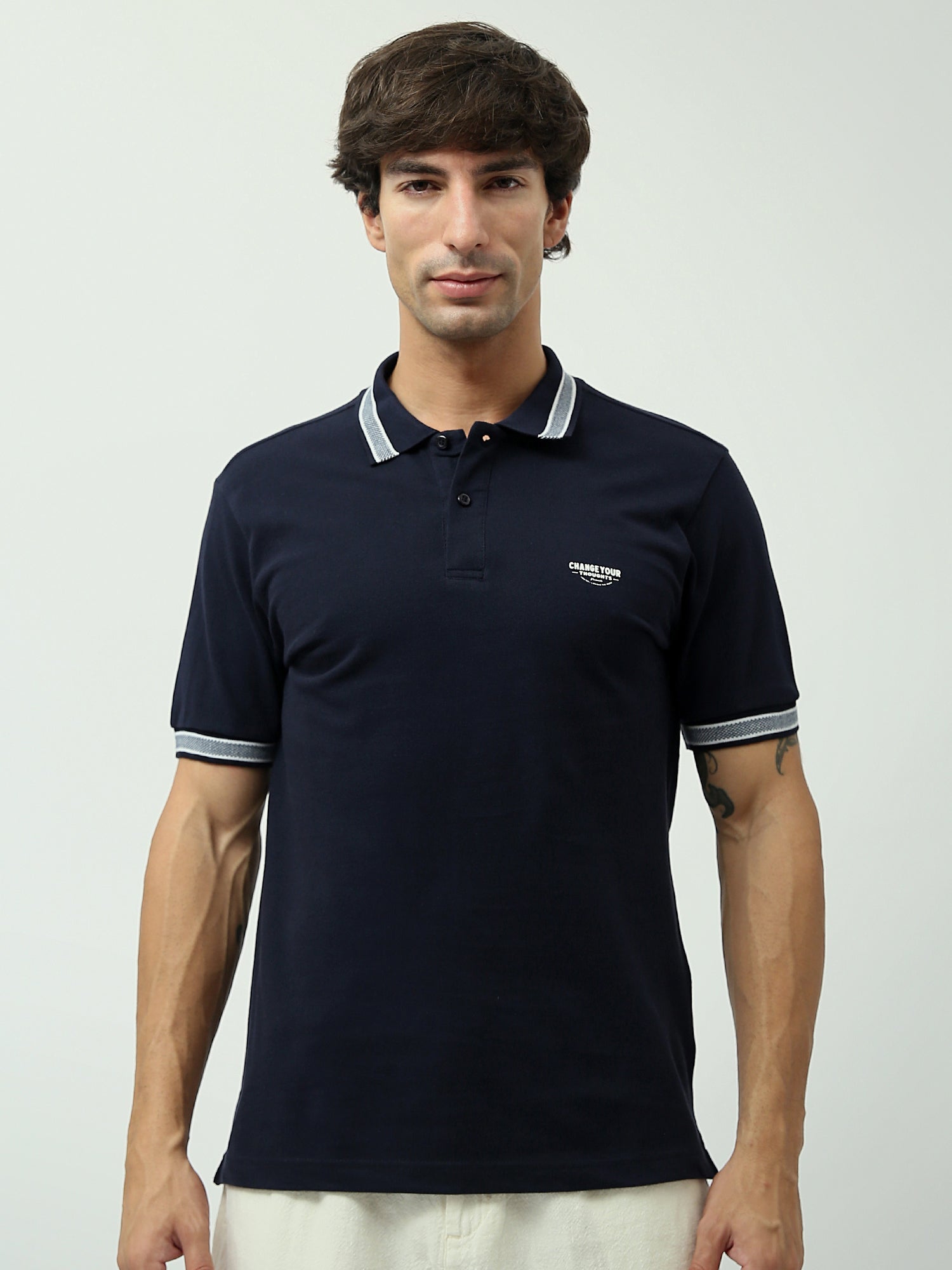 Polo pour homme à manches courtes - Design classique simple - POS24SPPR21904TM1